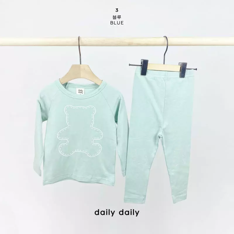 Daily Daily - Korean Children Fashion - #kidsstore - Kids Three Bear Homewear - 5