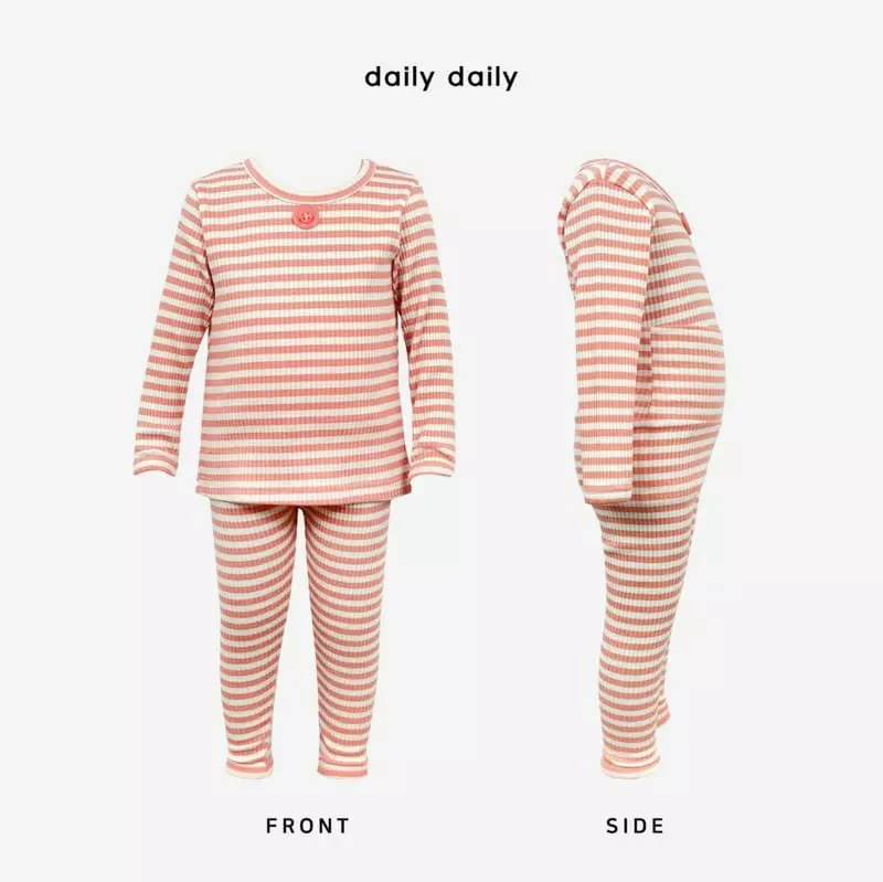 Daily Daily - Korean Children Fashion - #kidzfashiontrend - Kid Roll Cake Homewear - 2