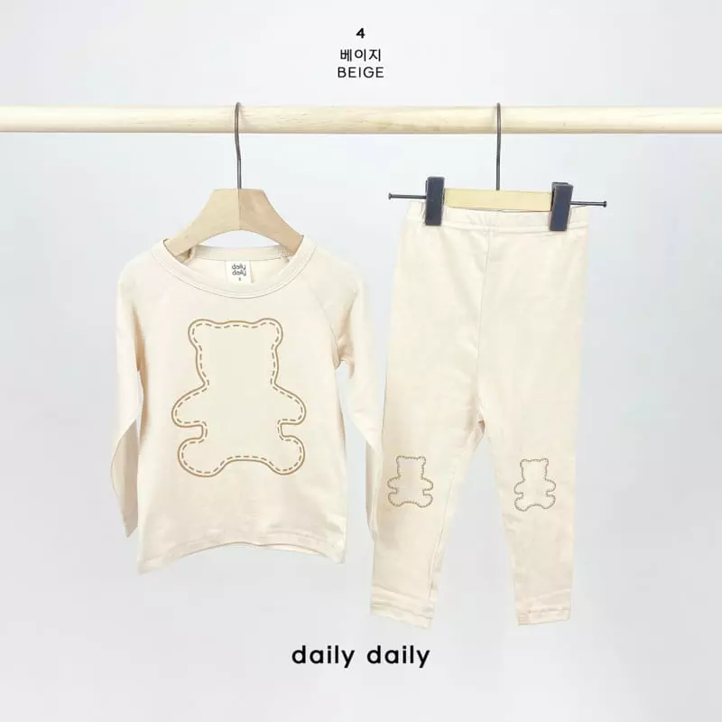 Daily Daily - Korean Children Fashion - #kidzfashiontrend - Kids Three Bear Homewear - 6