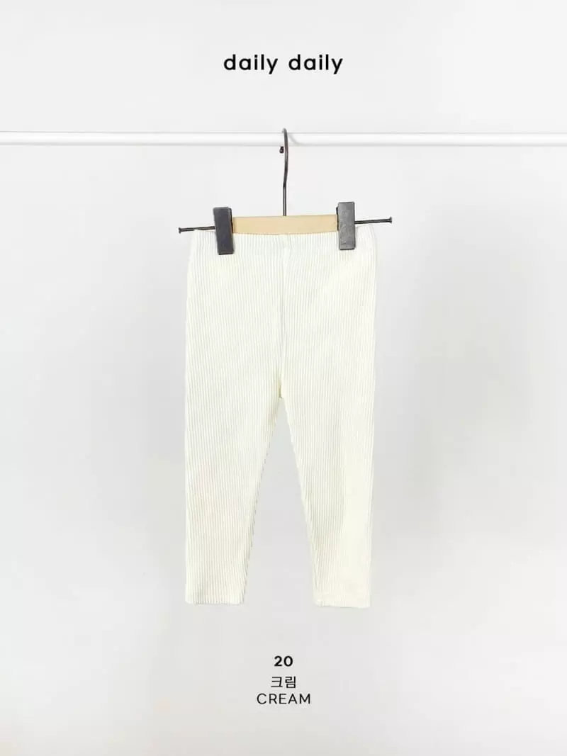Daily Daily - Korean Children Fashion - #stylishchildhood - Dang Dang Rib Leggings - 5