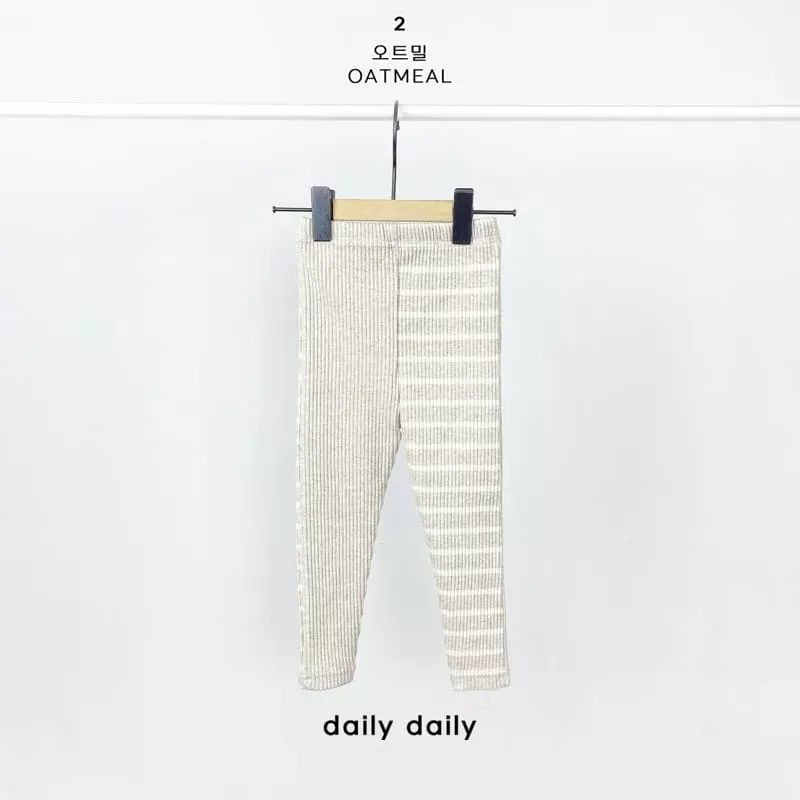 Daily Daily - Korean Children Fashion - #stylishchildhood - Kid Dangdang Color Mix Leggings - 3