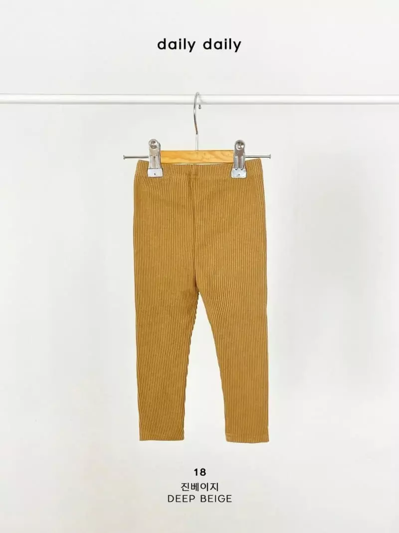 Daily Daily - Korean Children Fashion - #todddlerfashion - Dang Dang Rib Leggings - 3