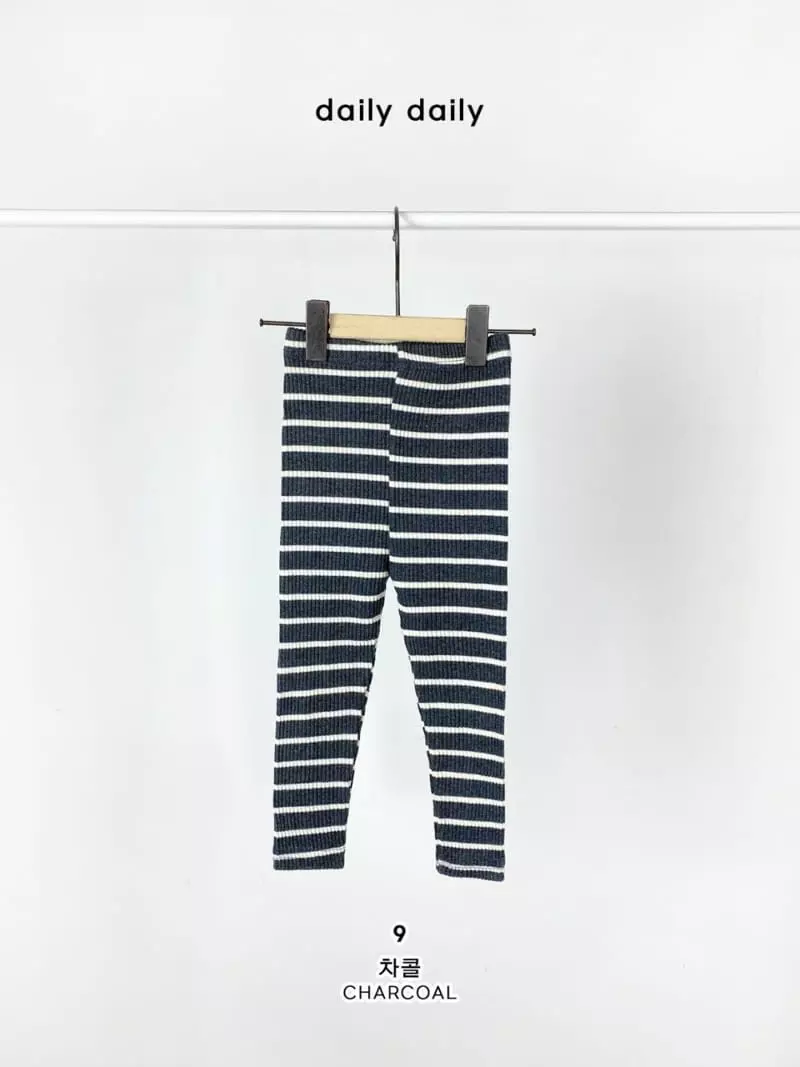 Daily Daily - Korean Children Fashion - #toddlerclothing - Dang Dang Color Line Leggings - 10