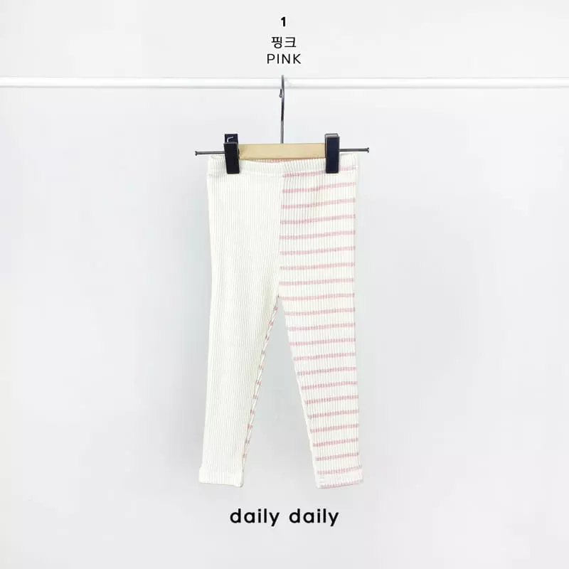 Daily Daily - Korean Children Fashion - #toddlerclothing - Kid Dangdang Color Mix Leggings - 2