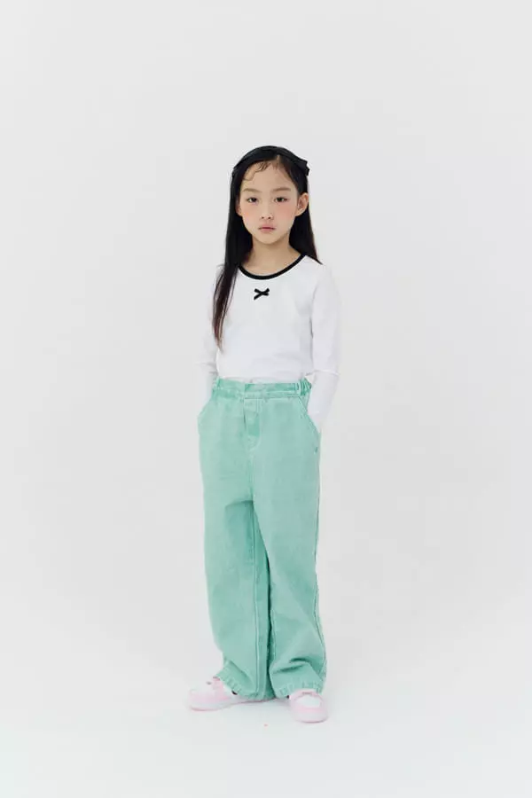 Dalkomhai - Korean Children Fashion - #designkidswear - Ribbon Tee - 5
