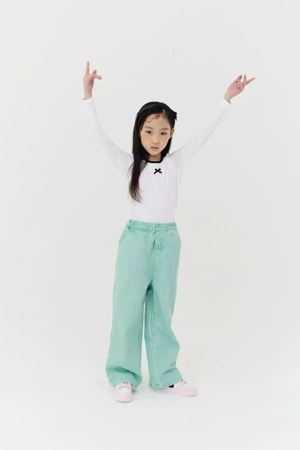 Dalkomhai - Korean Children Fashion - #kidsshorts - Ribbon Tee - 8