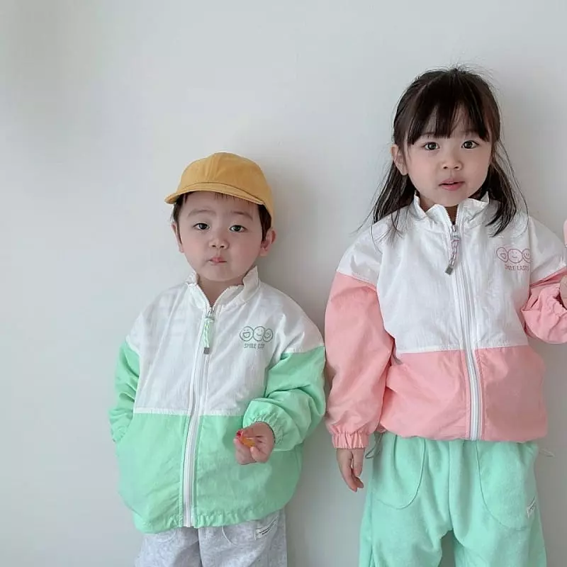 Dalla - Korean Children Fashion - #designkidswear - Smile Windbreaker