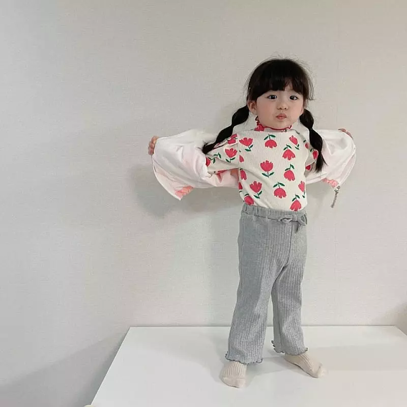 Dalla - Korean Children Fashion - #discoveringself - Jacquard Bootscu Pants - 3