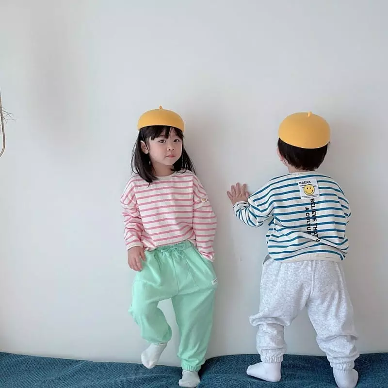 Dalla - Korean Children Fashion - #minifashionista - Label Stripes Tee - 8
