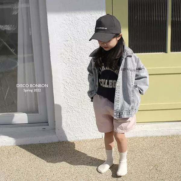 Disco Bonbon - Korean Children Fashion - #childofig - Ballen Denim Jacket - 10