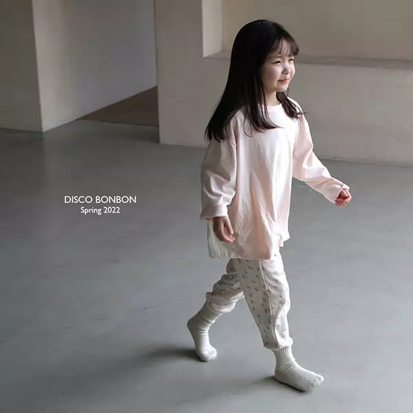 Disco Bonbon - Korean Children Fashion - #discoveringself - Spring Flower Slim Pants