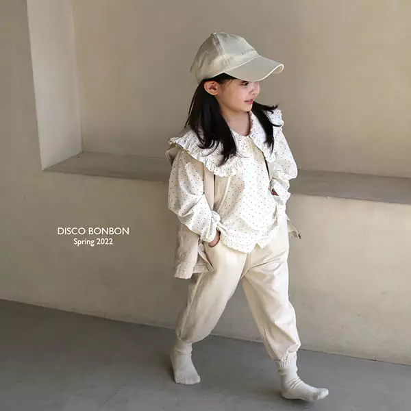 Disco Bonbon - Korean Children Fashion - #fashionkids - Mimi Frill Blouse - 9