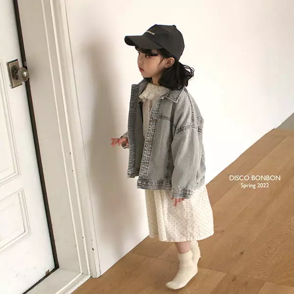 Disco Bonbon - Korean Children Fashion - #fashionkids - Ballen Denim Jacket