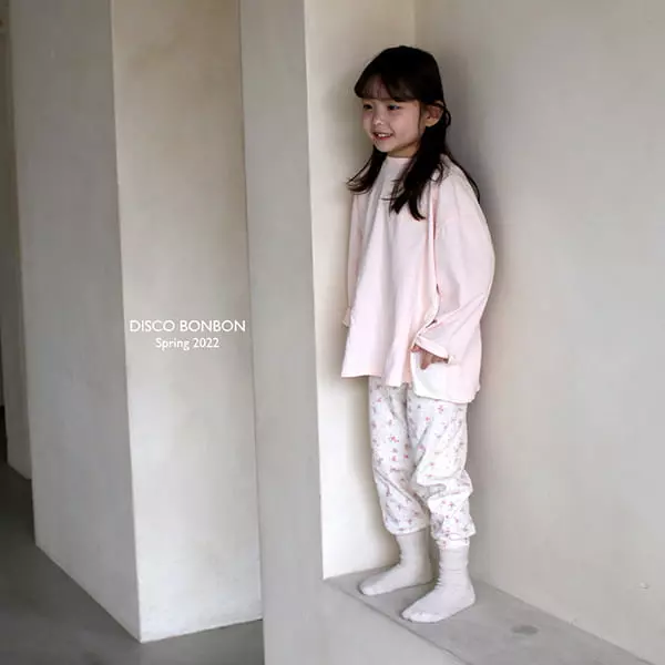 Disco Bonbon - Korean Children Fashion - #magicofchildhood - Spring Flower Slim Pants - 8