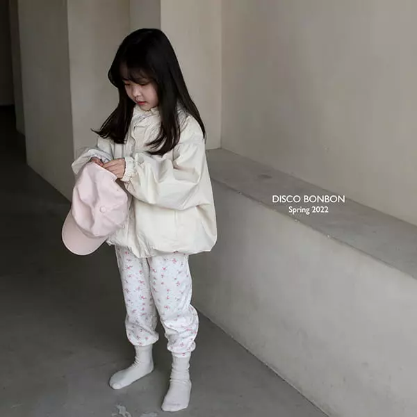 Disco Bonbon - Korean Children Fashion - #minifashionista - Spring Flower Slim Pants - 9