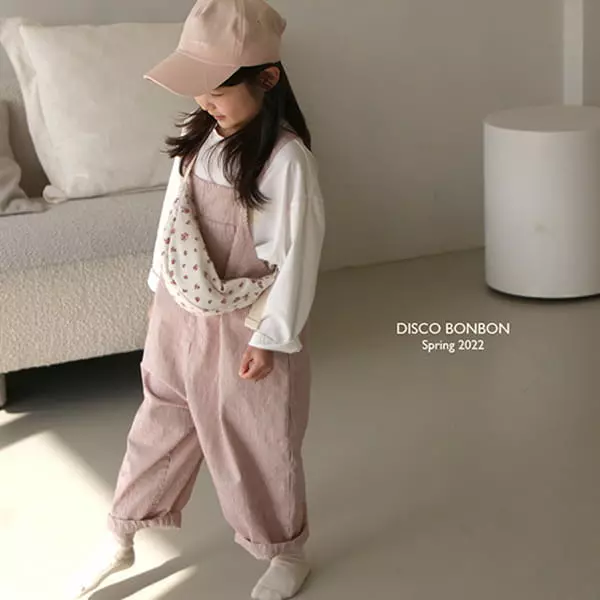 Disco Bonbon - Korean Children Fashion - #magicofchildhood - Art Dungarees Pants - 4