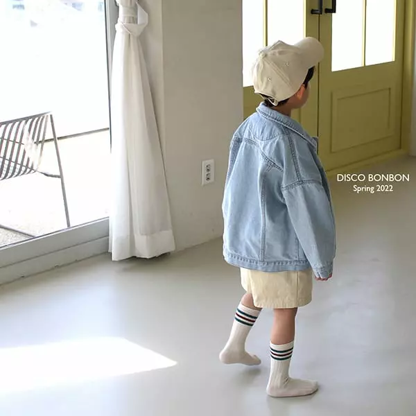 Disco Bonbon - Korean Children Fashion - #minifashionista - Ballen Denim Jacket - 8