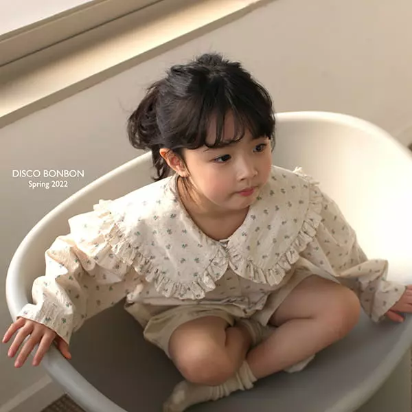 Disco Bonbon - Korean Children Fashion - #todddlerfashion - Mimi Frill Blouse - 2