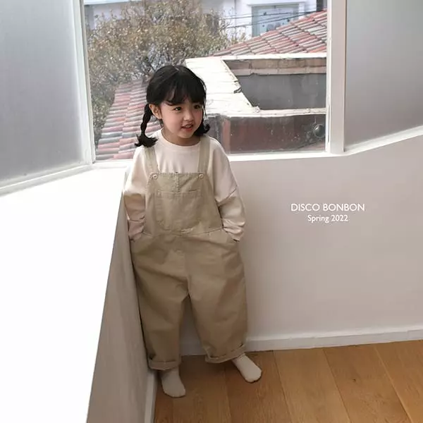 Disco Bonbon - Korean Children Fashion - #toddlerclothing - Art Dungarees Pants - 7