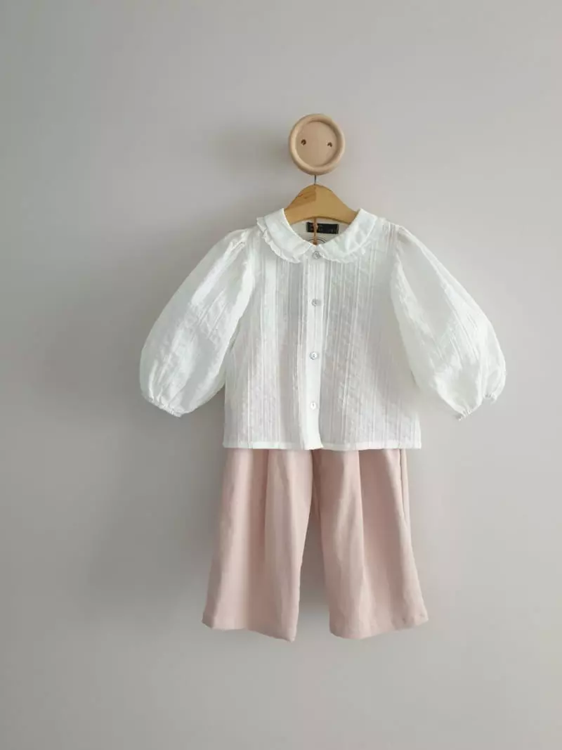 Eclair - Korean Children Fashion - #Kfashion4kids - Cream Blouse - 5