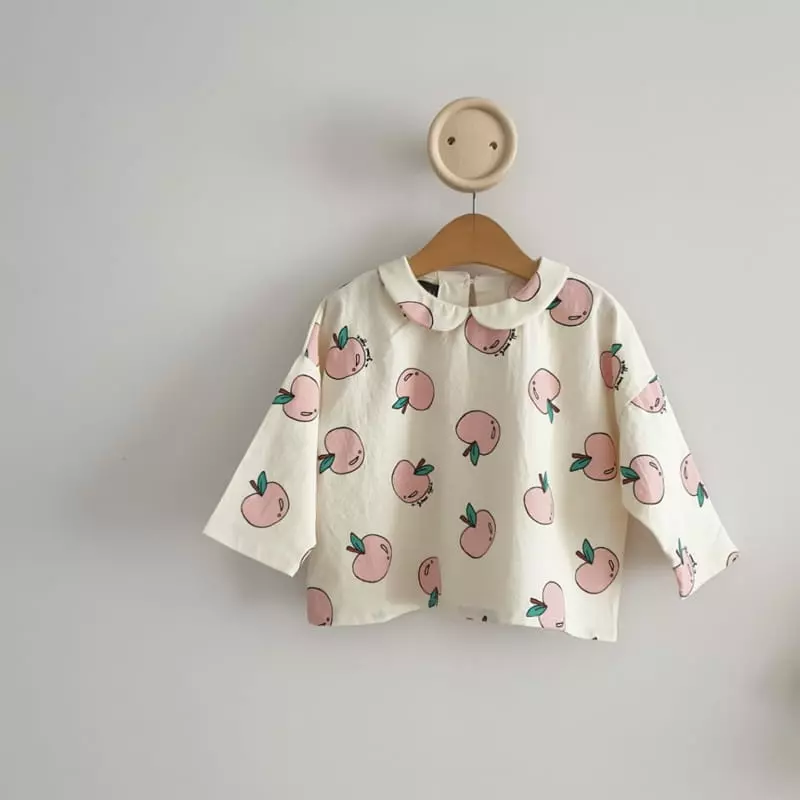 Eclair - Korean Children Fashion - #childrensboutique - Peach Blouse