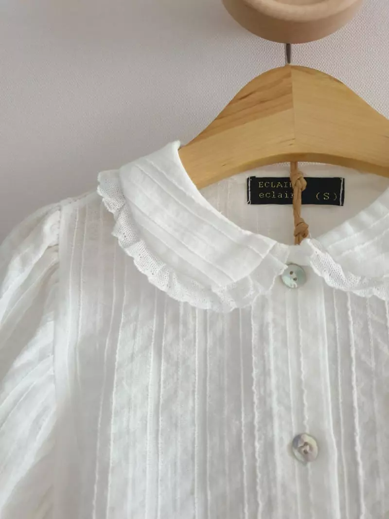 Eclair - Korean Children Fashion - #fashionkids - Cream Blouse