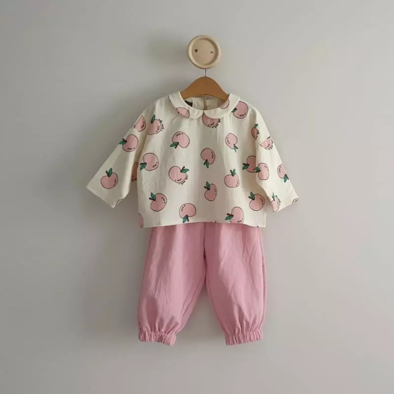 Eclair - Korean Children Fashion - #discoveringself - Peach Blouse - 4