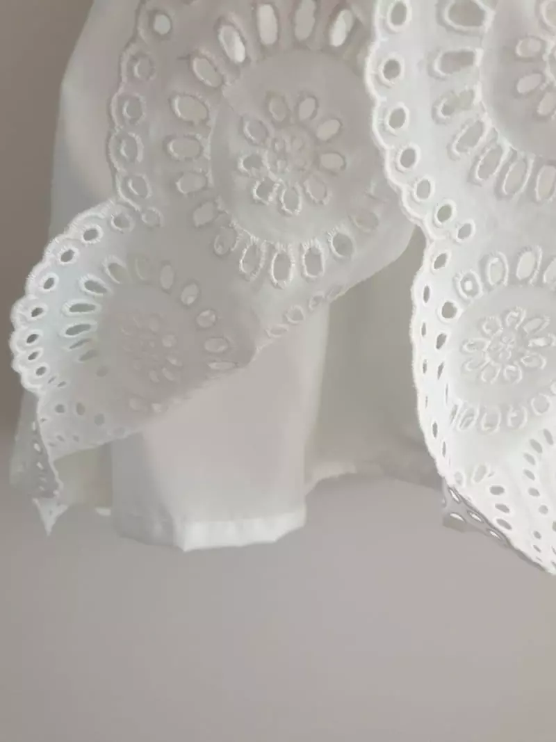 Eclair - Korean Children Fashion - #kidsstore - Eyelet Skirt - 3