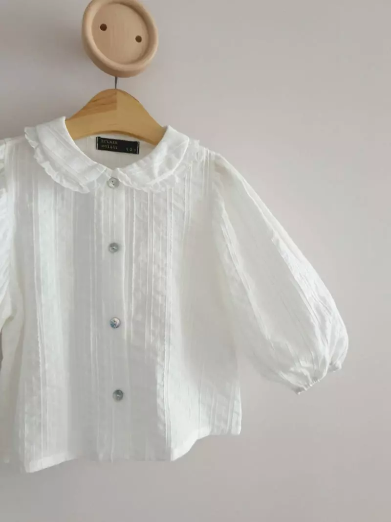 Eclair - Korean Children Fashion - #kidsstore - Cream Blouse - 3