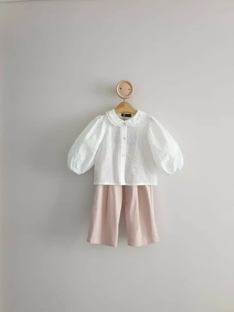 Eclair - Korean Children Fashion - #kidsstore - Cream Blouse - 4
