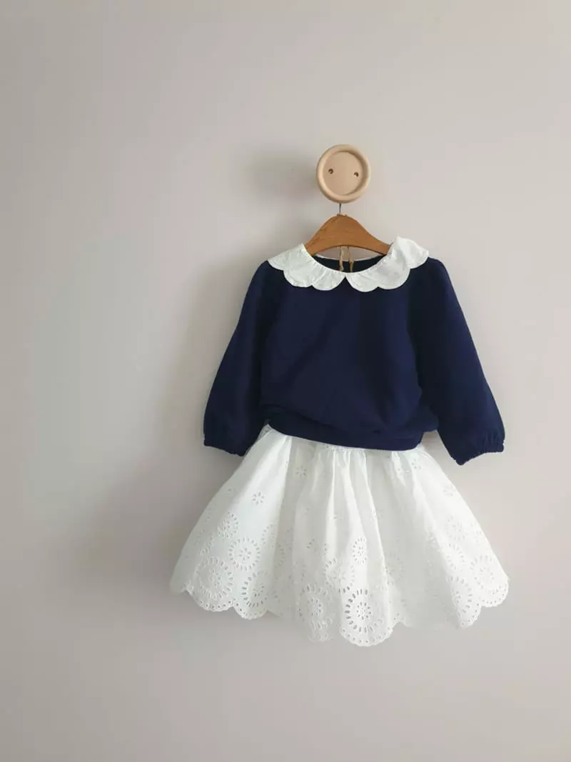 Eclair - Korean Children Fashion - #littlefashionista - Eyelet Skirt - 6