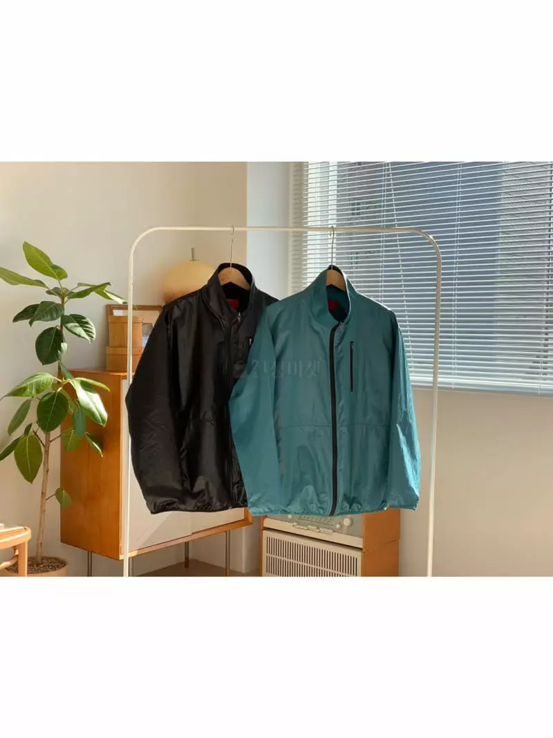 Eden - Korean Women Fashion - #pursuepretty - Coating Nylon Track Jacket (blk) - 4
