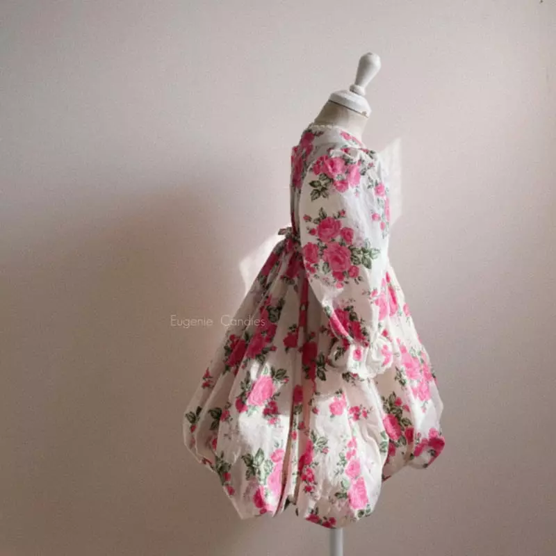 Eugenie Candies - Korean Children Fashion - #designkidswear - Rose Balloon One-piece
