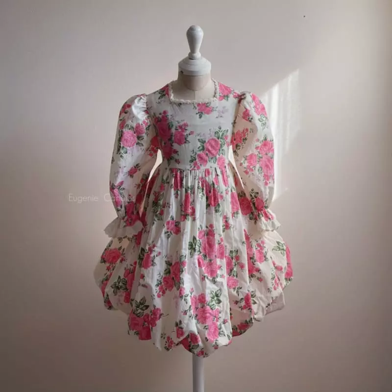 Eugenie Candies - Korean Children Fashion - #fashionkids - Rose Balloon One-piece - 4