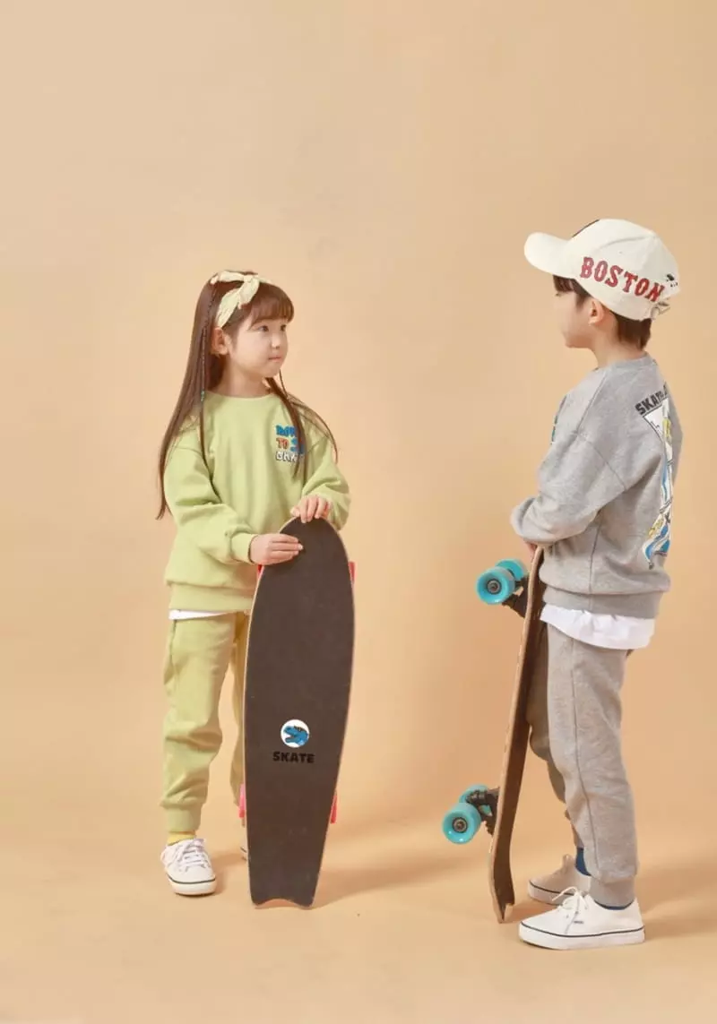 Fashion King - Korean Children Fashion - #Kfashion4kids - Born To Skate Top Bottom SEt  - 6