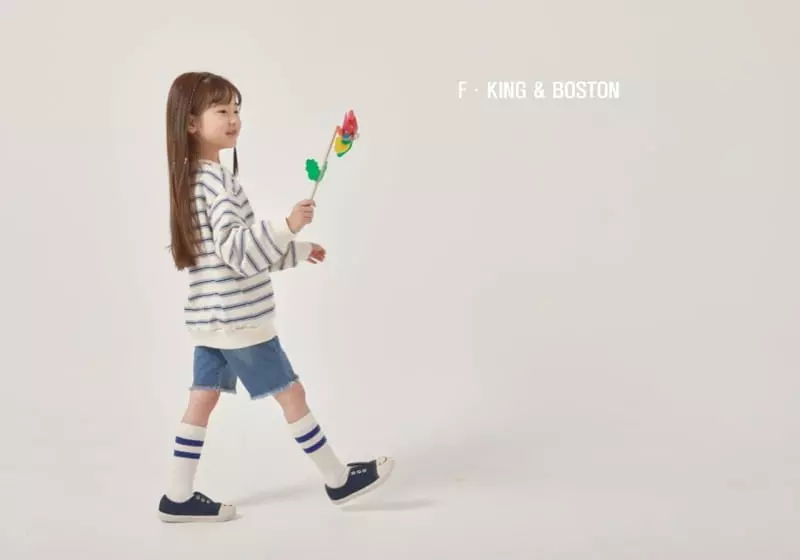 Fashion King - Korean Children Fashion - #Kfashion4kids - Boston Stripes Sweatshirt - 5