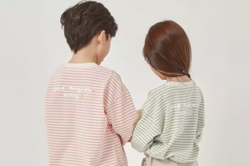 Fashion King - Korean Children Fashion - #childrensboutique - Happy Stripes Tee - 7