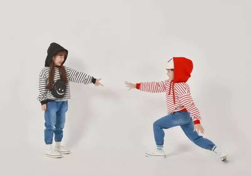 Fashion King - Korean Children Fashion - #designkidswear - Hoody Stripes Sweatshirt - 9