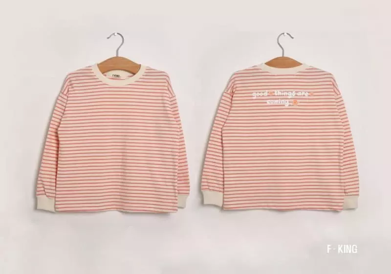 Fashion King - Korean Children Fashion - #fashionkids - Happy Stripes Tee - 10