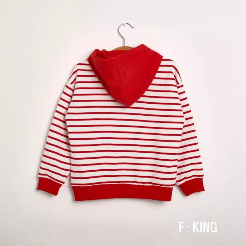 Fashion King - Korean Children Fashion - #kidsshorts - Hoody Stripes Sweatshirt - 12