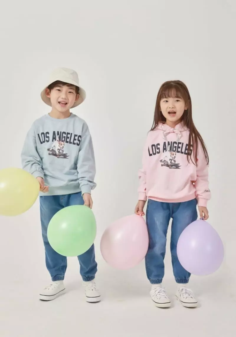 Fashion King - Korean Children Fashion - #kidsshorts - Los Angeles Sweatshirt