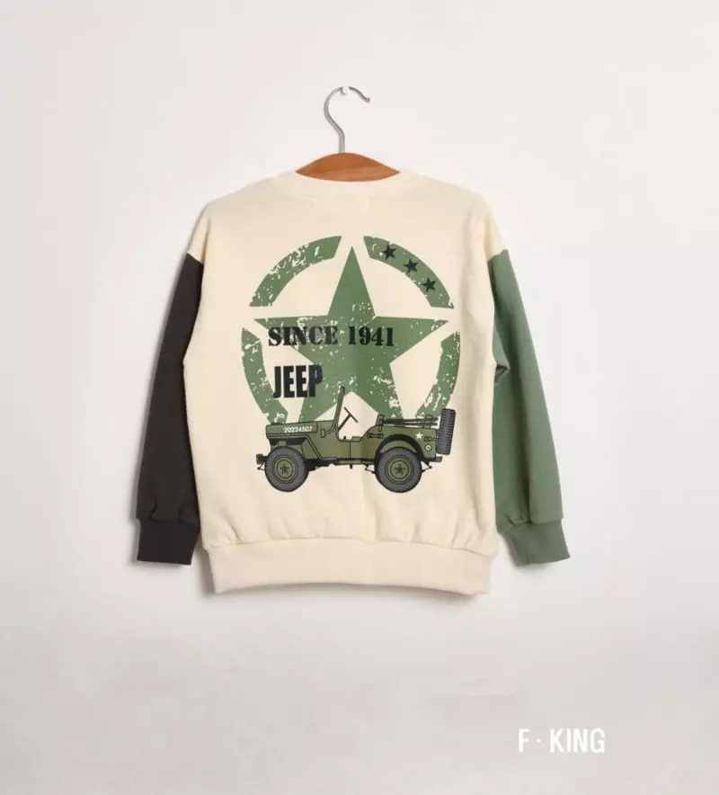 Fashion King - Korean Children Fashion - #kidsstore - Jeep Cha Sweatshirt - 9