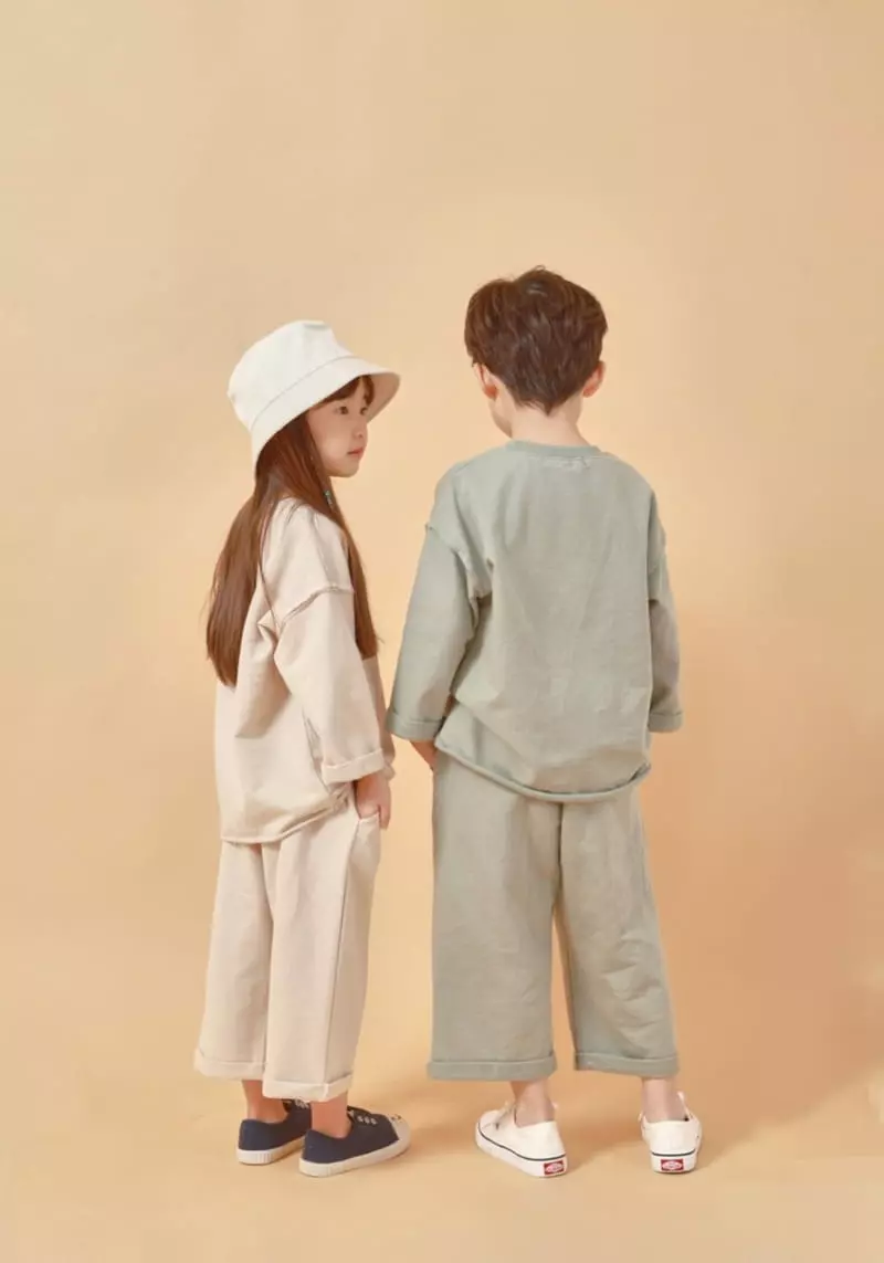 Fashion King - Korean Children Fashion - #kidsstore - Jurassic Roll-up Top Bottom Set - 6