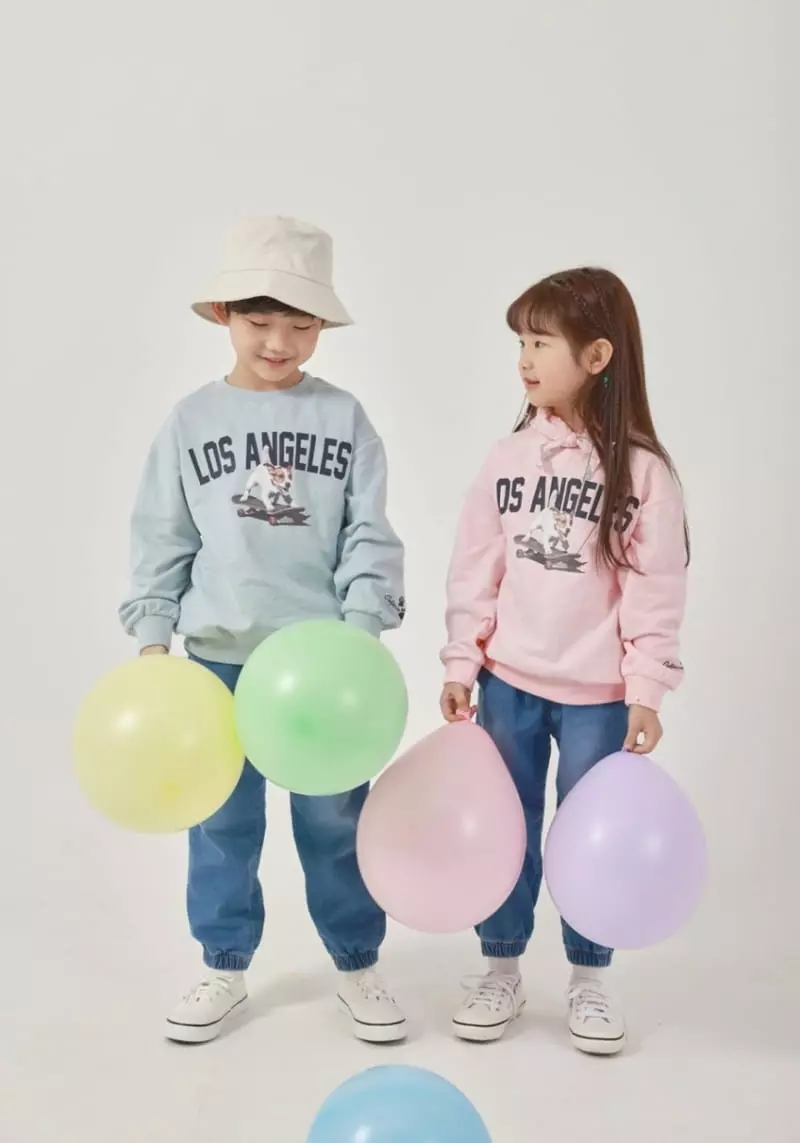 Fashion King - Korean Children Fashion - #kidzfashiontrend - Los Angeles Sweatshirt - 3