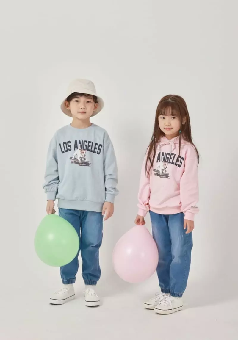 Fashion King - Korean Children Fashion - #littlefashionista - Los Angeles Sweatshirt - 5