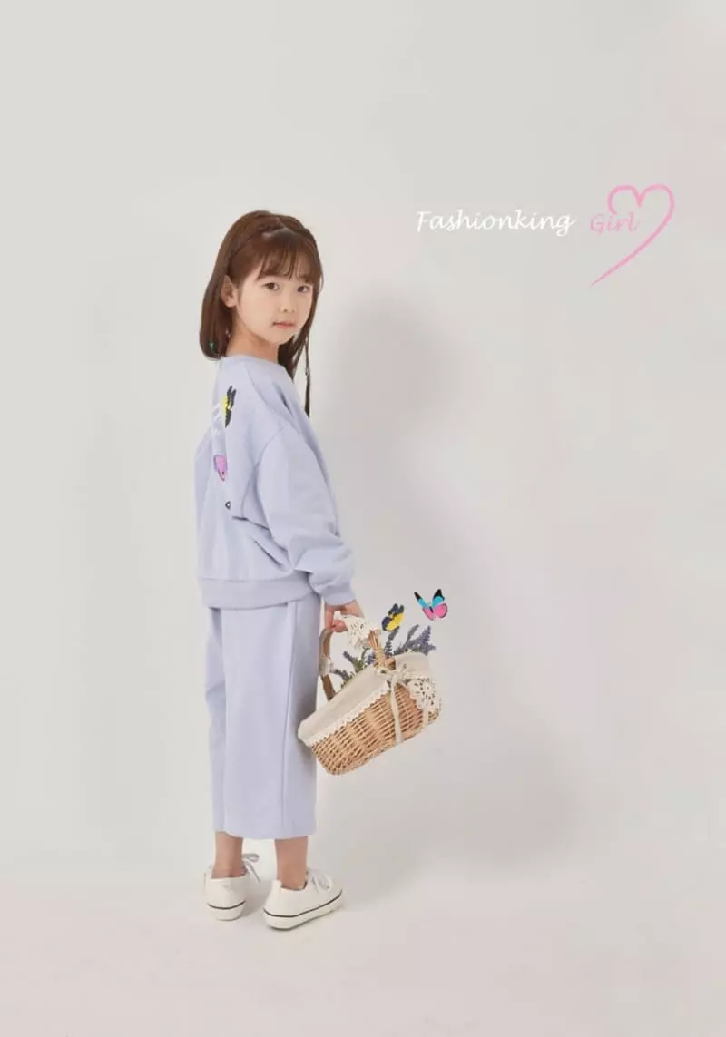 Fashion King - Korean Children Fashion - #littlefashionista - Navi Top Bottom Set - 3