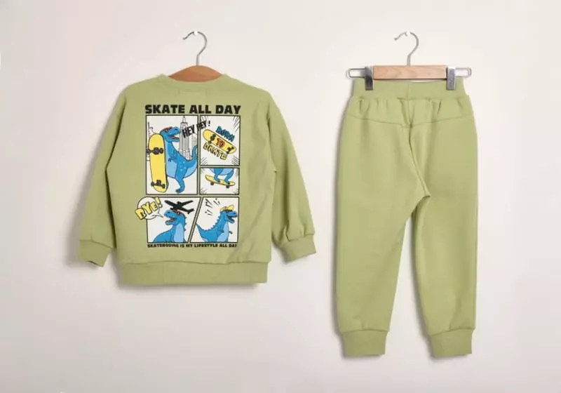 Fashion King - Korean Children Fashion - #magicofchildhood - Born To Skate Top Bottom SEt  - 8