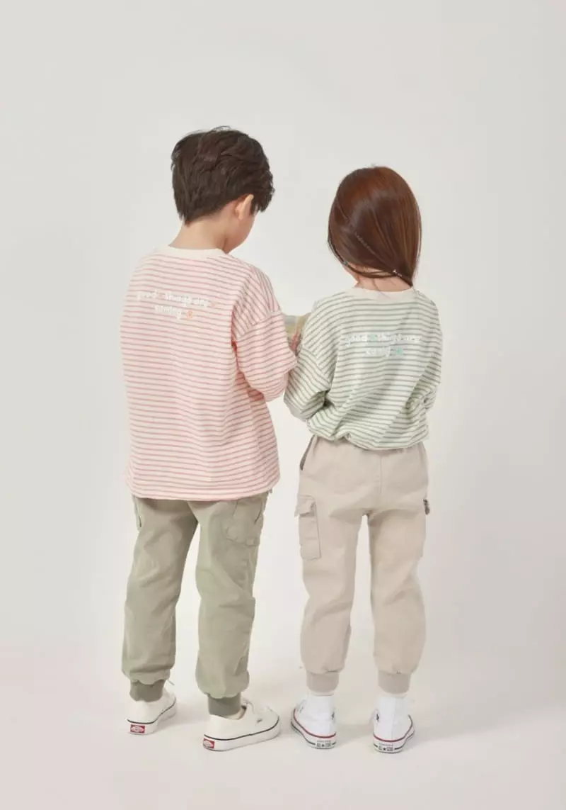 Fashion King - Korean Children Fashion - #minifashionista - Happy Stripes Tee