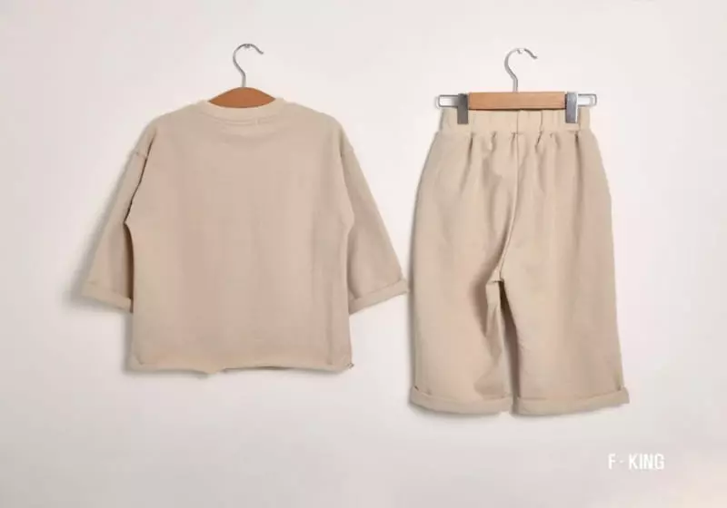 Fashion King - Korean Children Fashion - #minifashionista - Jurassic Roll-up Top Bottom Set - 11