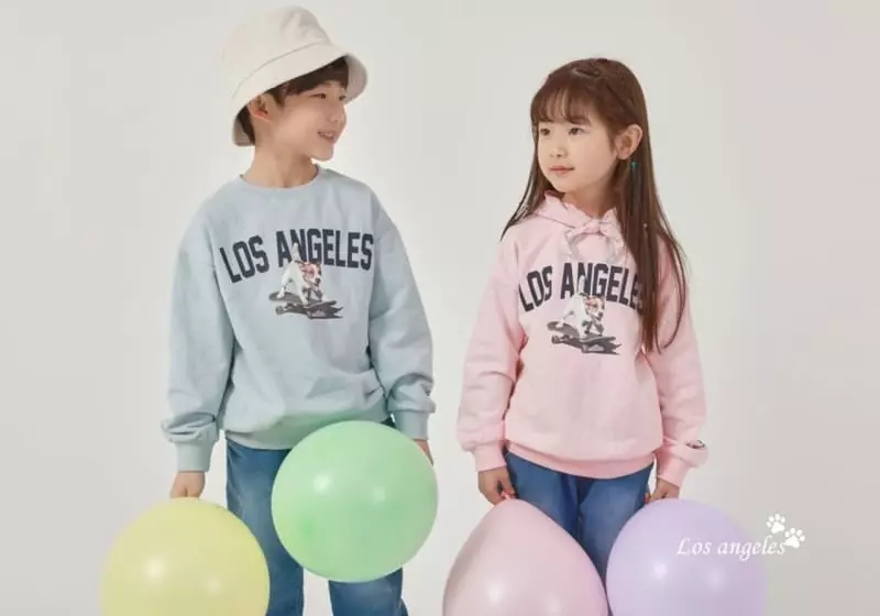 Fashion King - Korean Children Fashion - #minifashionista - Los Angeles Sweatshirt - 7